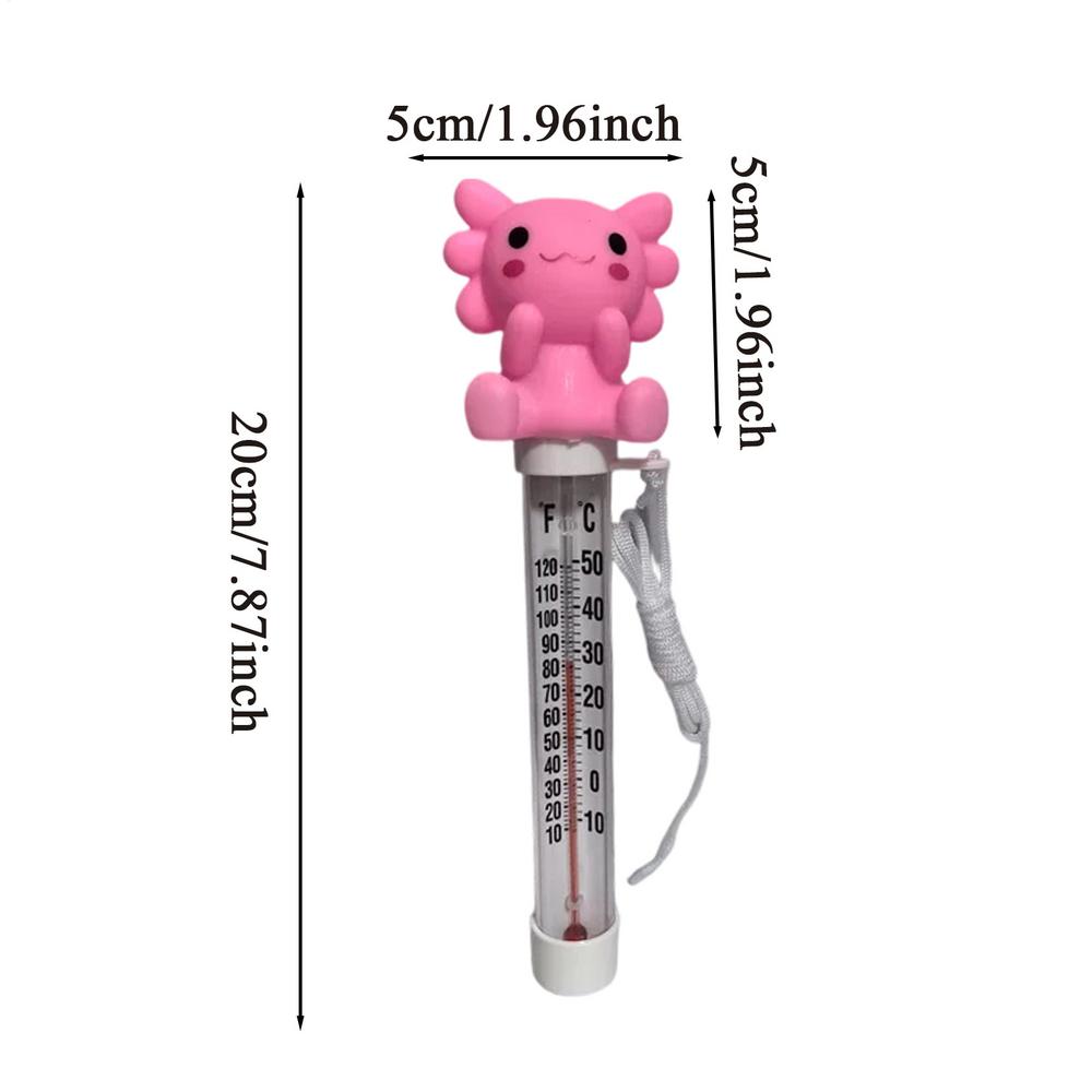 Pool Thermometers Large Size Easy Read Salamander Bathing Toys Water Temperature Thermometers for Bathtub Spa Shower Ponds