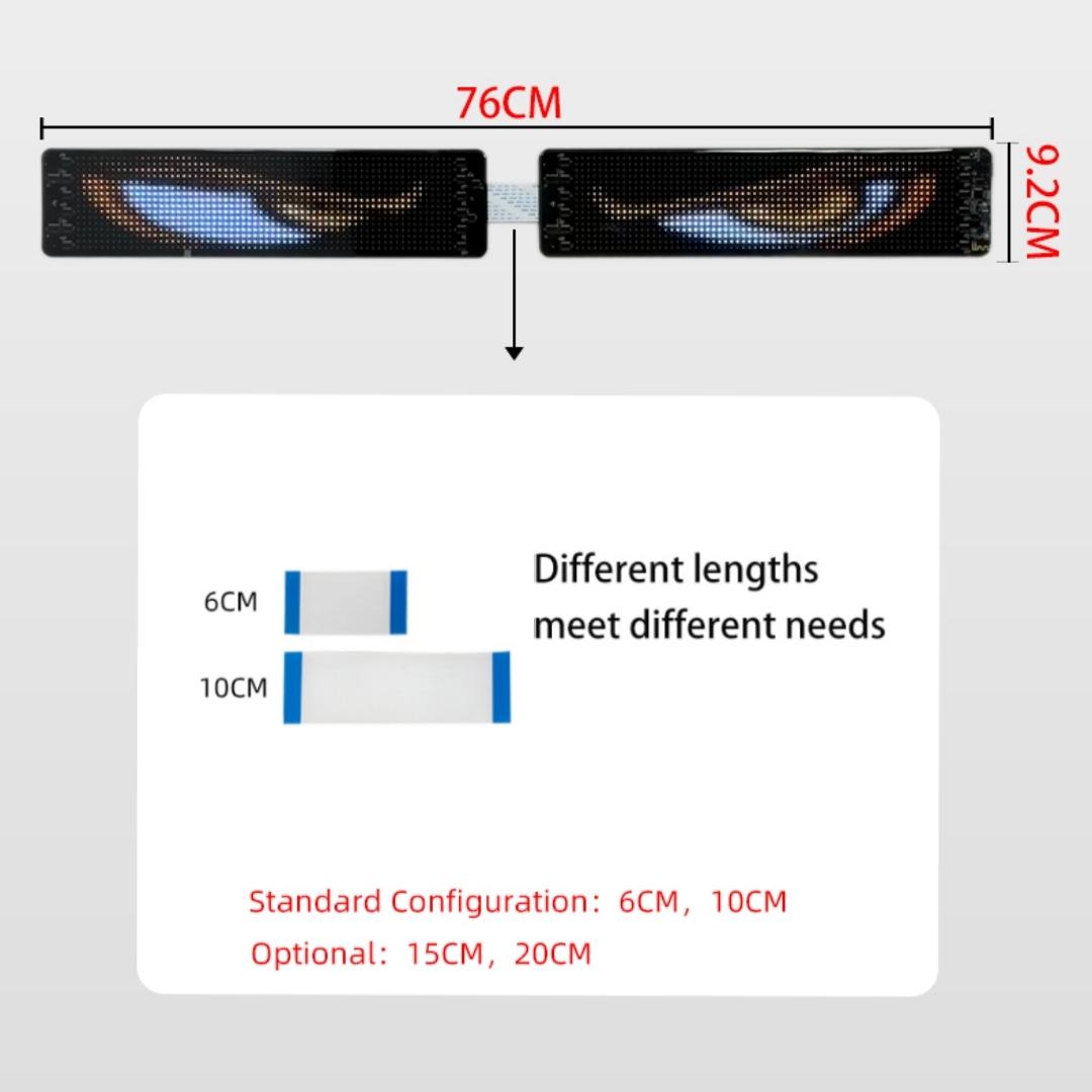 

Светодиодная 2-в-1 панель DIY RGB пиксельная граффити бегущая строка автомобильный рекламный дисплей интеллектуальное приложение многоязычный Автомобильный экран