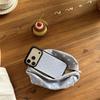 Vintage Polka Dot Large Window Phone Case For iPhone 14 15 16 17 Pro Max INS Minimalist Shockproof Protective Cover 4 Colors