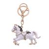 Keychain Pendant Horse Shape Rhinestone Inlaid Key Chain Diverse Color Backpack Keyring Key Accessory