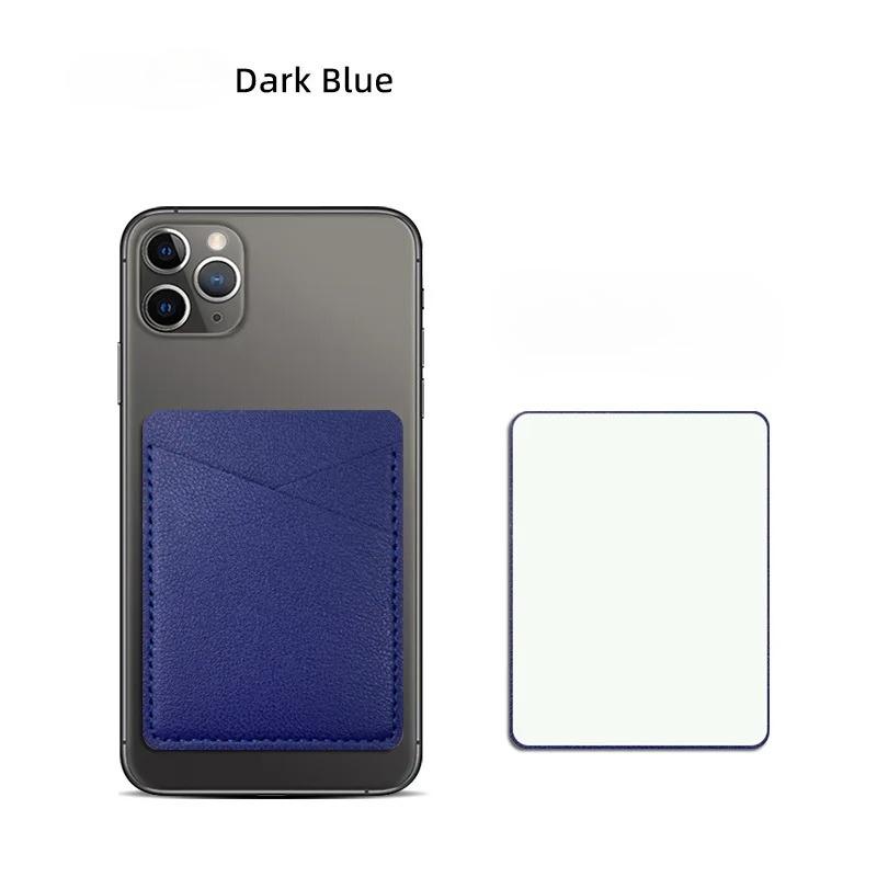 PU Leather Phone Wallet Case, Self-Adhesive Card Holder for Credit ID Cards, Fashion Sticker Back Cover Hot Sale