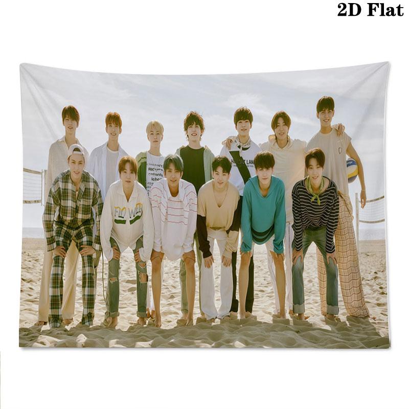 SVT Wall tapestry, aesthetic printed fabric blanket, suitable for bedroom, living room, and home decor.