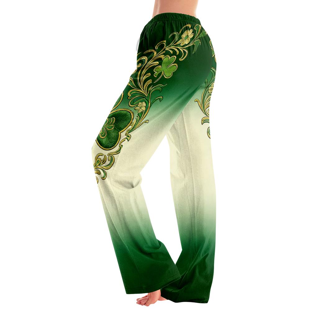 Pajama Pants Sleepwear Casual Drawstring Elastic Waist Pants Comfy Straight Yoga Loose Trousers