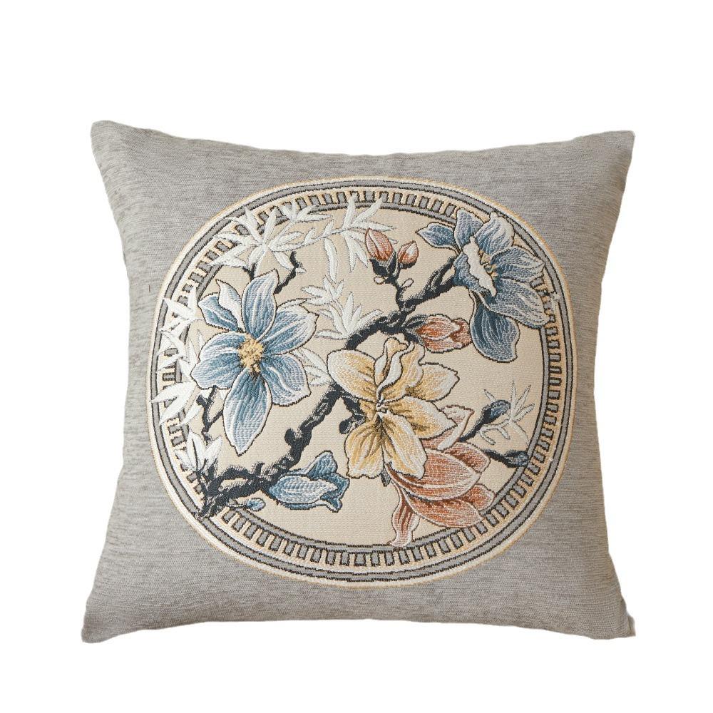 Embroidery Series Sleeping Leg Pillow, High-end Bedside Cushion