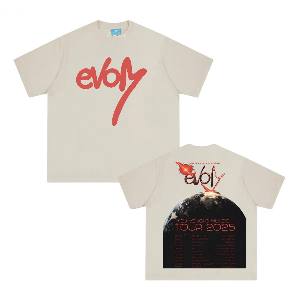 

Veigh-Eu Venci O Mundo Tour 2025NEW TEE Summer High Quality Female/Male Graphic Printing T-shirt Round Neck Tops XS