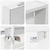Bathroom Cabinet Set 3 Pcs 100 X 10.5 X 60.5 Cm Particleboard