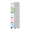 Thick 25cm Ultra-Narrow Storage Cabinet: Kitchen & Bathroom Plastic Drawer Shelf