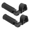 Motorcycle Footpeg Clamps Footrest Mounts for 1-Inch Engine Crash Bar Guards for Honda (Black)