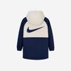 NIKE Kids' Unisex Mid-Length Color-Blocked Hooded Padded Jacket
