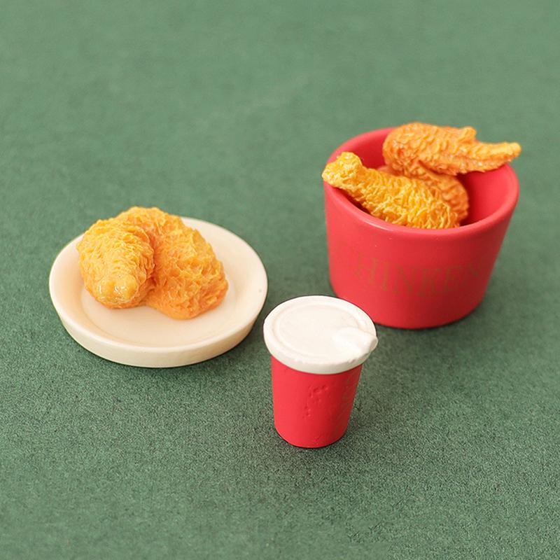 

6 шт./10 шт./набор миниатюрных кукольных домиков, гамбургеров, колы, стаканчиков для фастфуда для кукольного домика, игрушек для кухни, мороженого, аксессуаров, игрушек 6pcs