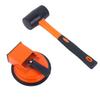 Professional Floor Gap Repair Kit with Suction Cup Rubber Hammer and Noise Reducing Pads for Floor Crack Repairs