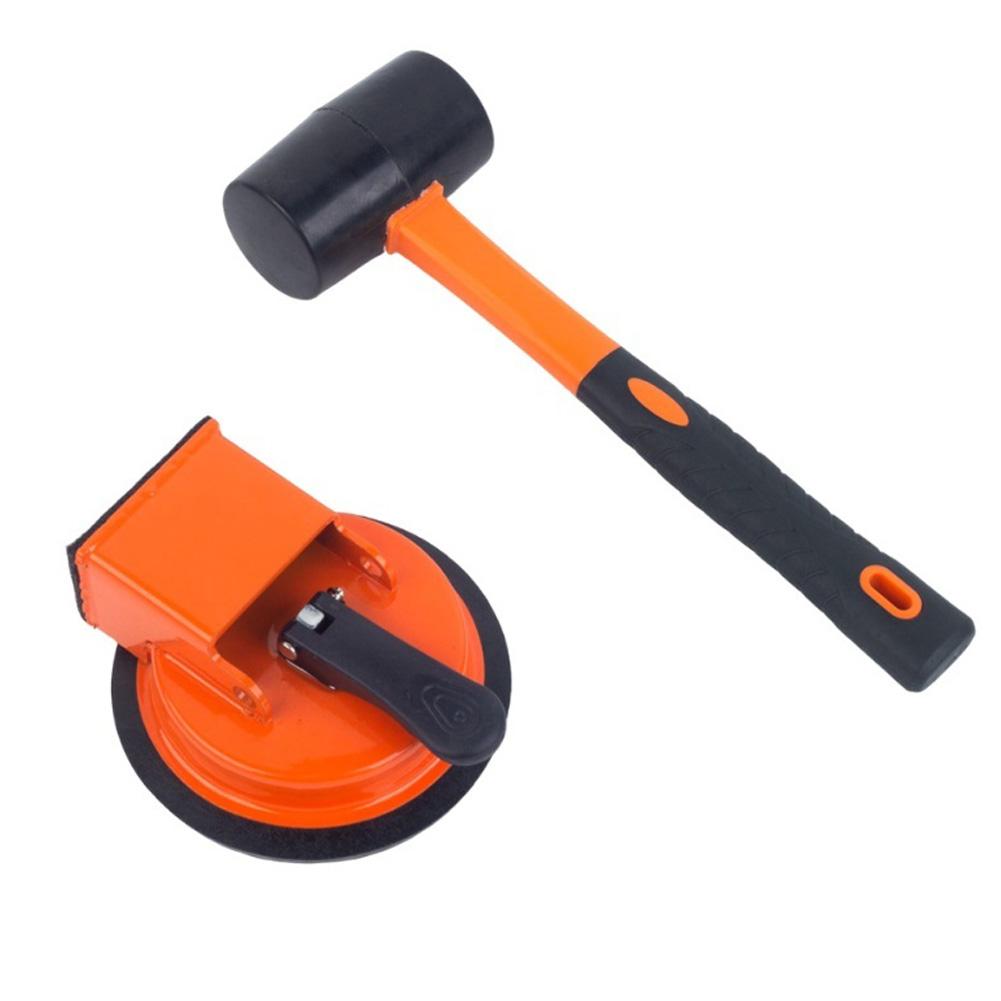 Professional Floor Gap Repair Kit with Suction Cup Rubber Hammer and Noise Reducing Pads for Floor Crack Repairs