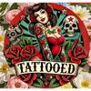 Vintage Tattoo Round Aluminum Metal Sign Wall Art Decor for Home Bar Garage Man Cave Outdoor Studio