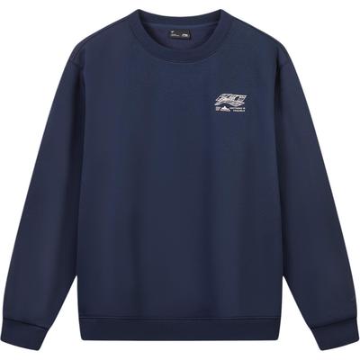 Men's Li-Ning Sweatshirts Unisex Lighthouse Blue Crew Neck Moderate