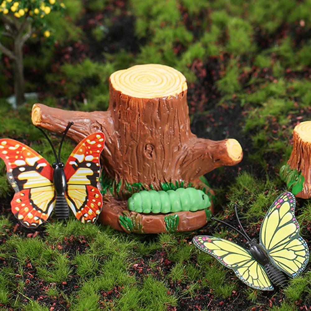 Fairy Garden Ornament Miniature Birds Figurines Resin Mini Birds' Nests Statue  Outdoor Indoor