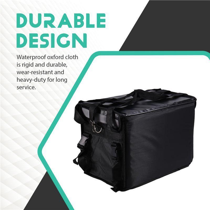 Waterproof 32L Motorcycle Trunk ulated Bag Refrigerated Backpack Takeout Bag Thickened Camping Cooler