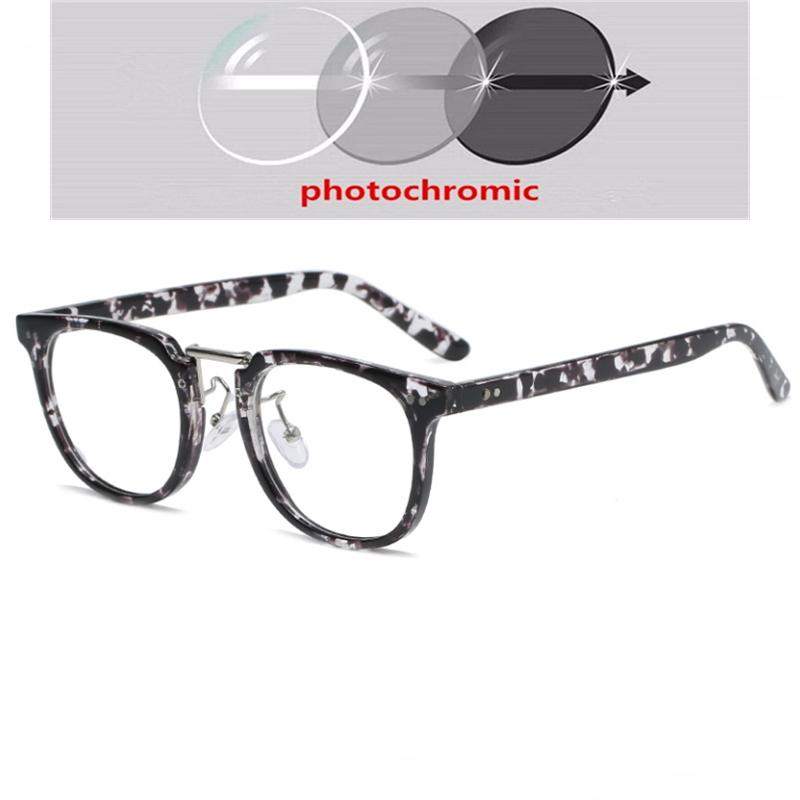 Leopard Frame Square Optical Spectacles With Prescritpion Women Men Student Short-Sight Eyewear Diopter 0 -0.5 -0.75 To -6.0