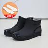 Hot-selling rain shoes women's short tube outer wear water shoes warm non-slip rain boots waterproof boots rubber shoes overshoes