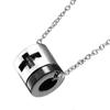 4xStainless Steel Charm Cross Pendant Necklace with Bible Verse Lord Prayer 1