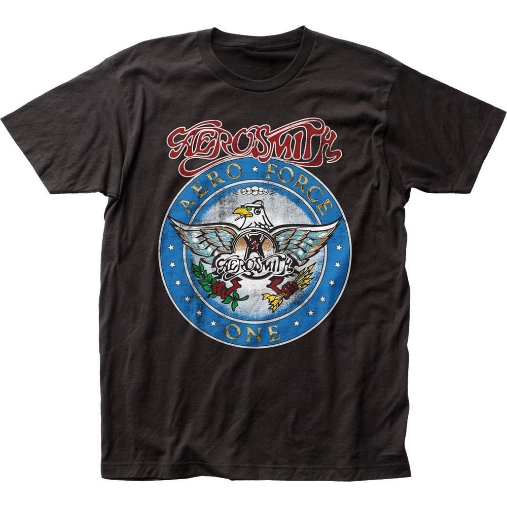Aerosmith Aero Force Mens T Shirt Music Classic Concert Rock Band Tee New Black Unisex T-Shirt Graphic Tee XL