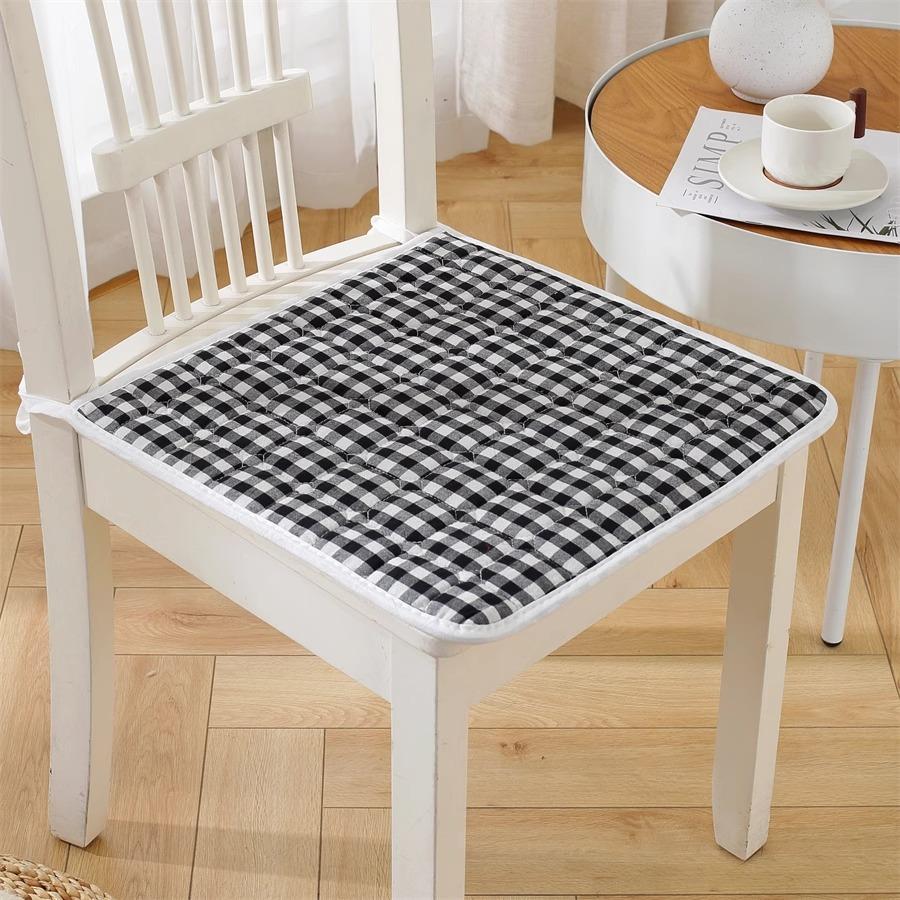 Cotton Chair Cushion Breathable Office Chair Pad Simple Dining Chair Cushion All Season Use