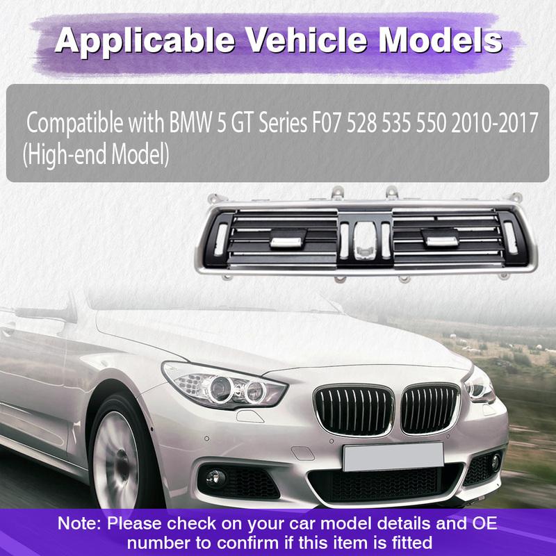 Front Central Air Conditioner AC Vent Grille Outlet Panel for BMW 5 GT Series F07 528 535 550 2010-2017 64229142584 64229142590