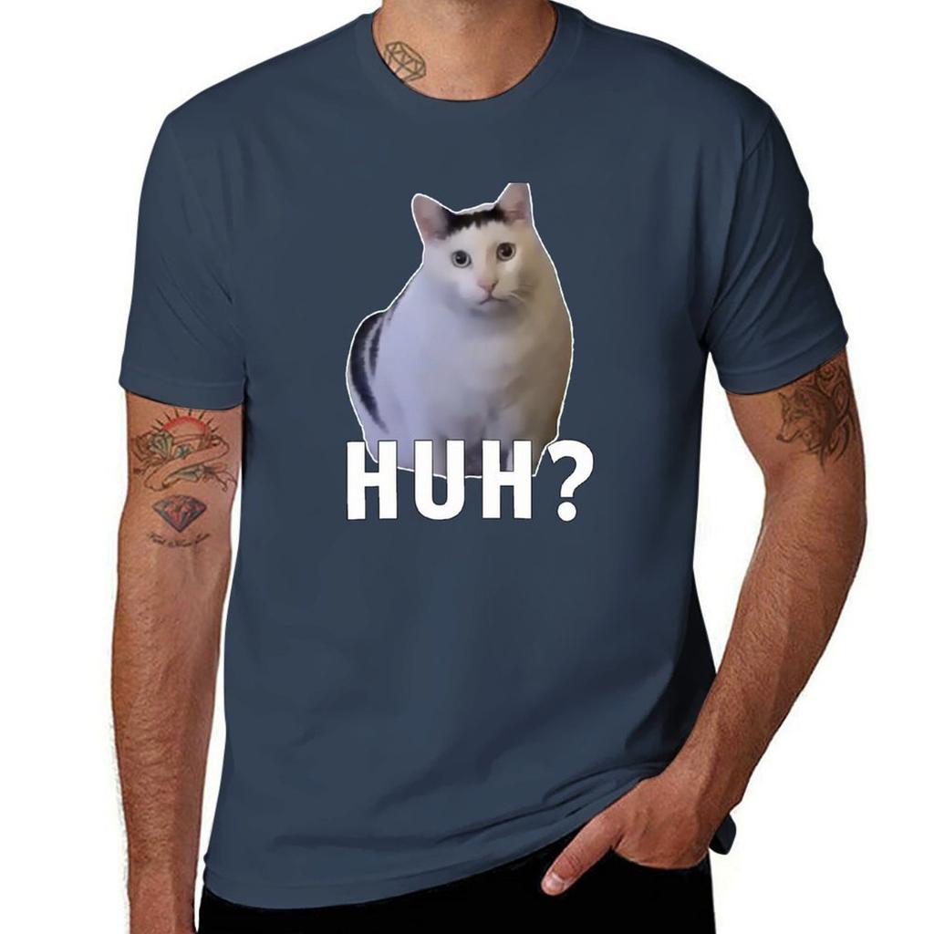 Huh Cat Meme Tshirt Summer Sports Quick Dry Tshirt