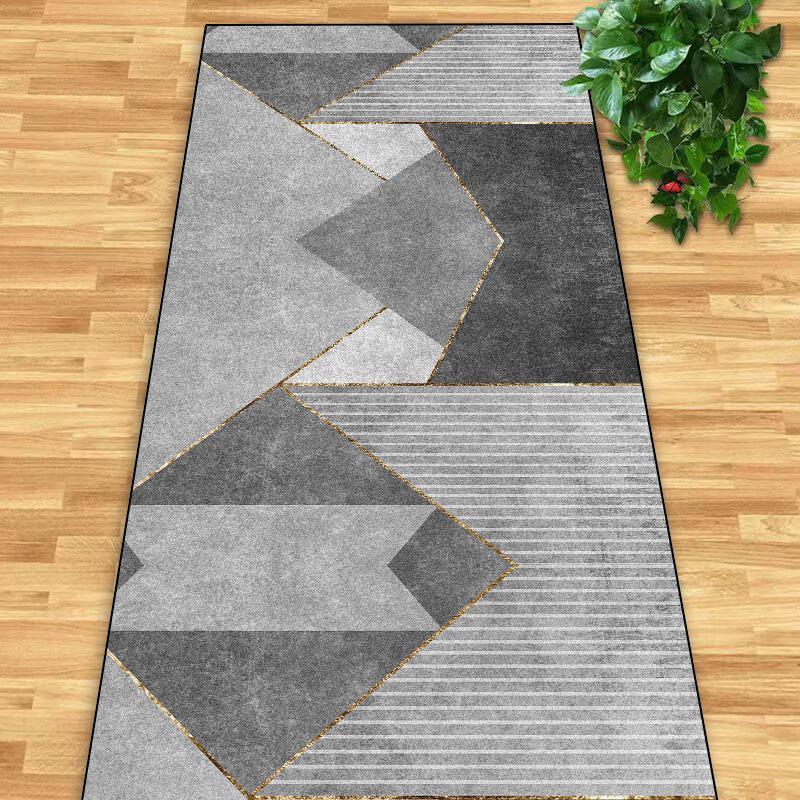 Modern Home Long Corridor Carpet Geometric Hotel Lobby Passageway Runner Rugs Villa Stairway Entryway Non-slip Mats Customizable