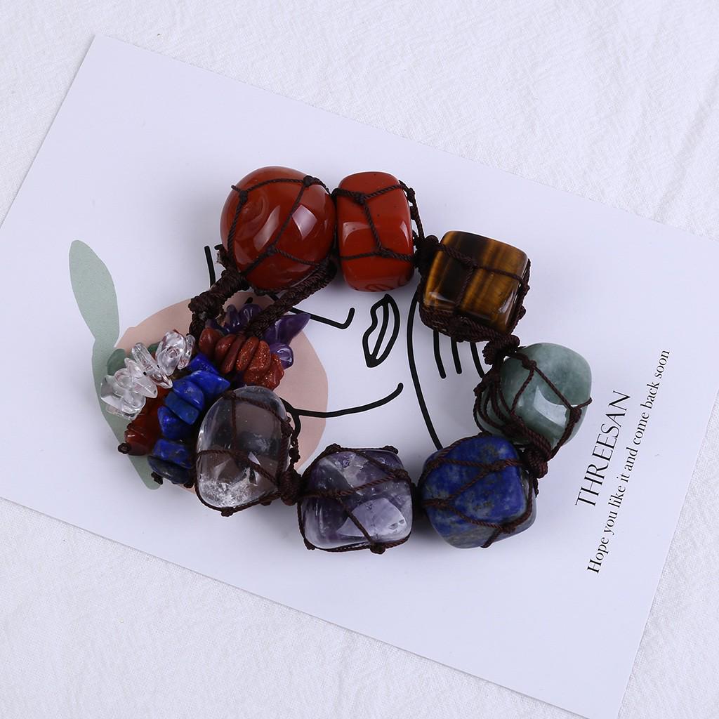 

7 Chakra Tumbled Gemstone Tassel Hanging/Feng Shui Ornament Stones Car Decor