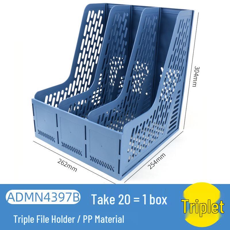 Chen MG Multi-Layer Document Organizer - Plastic Desktop File Holder and Storage Rack