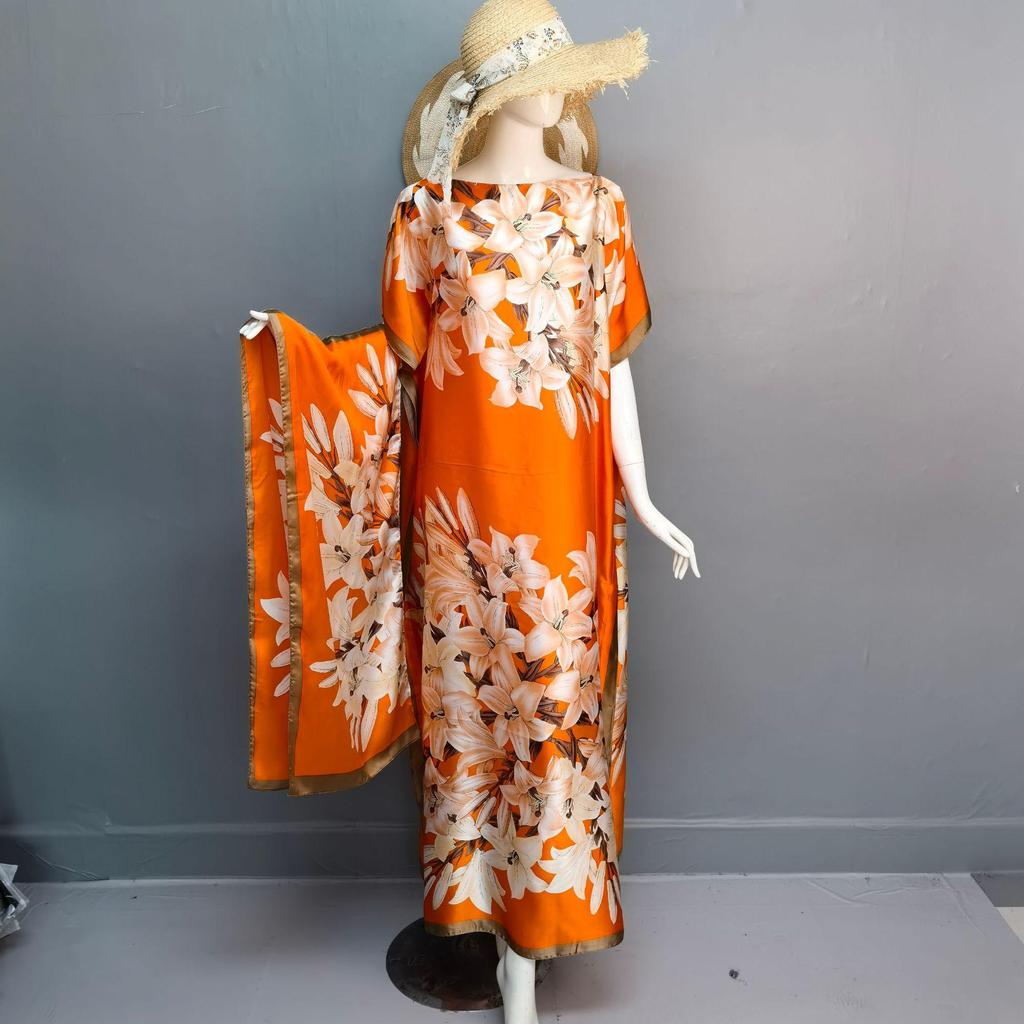 Middle Eastern Style Loose Long Dress Abaya for Women
