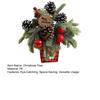 Desktop Christmas Tree Mini Artificial Pine Cones Red Berry Decor Festive Pot Display for Home And Party Scenes