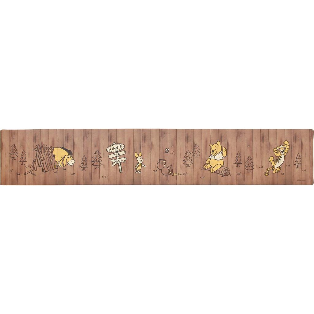 Disney Wipeable Kitchen Mat 45cm X 240cm Winnie the Pooh Wipe PVC 4548622744965 OKA) Approx. (Brown) (Just Vinyl)