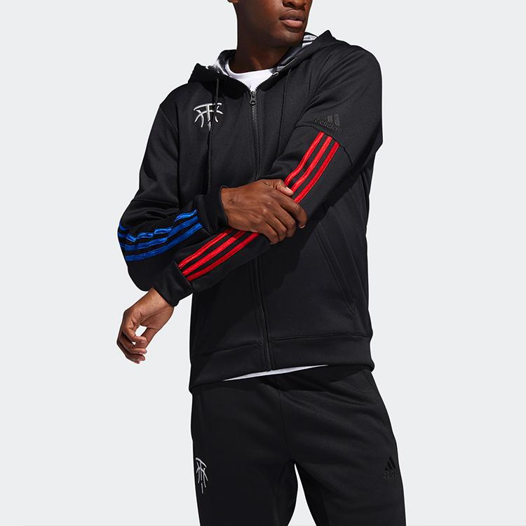 adidas Jackets Men's Black Hooded Moderate Other FH7733