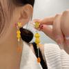 Chinesischer Stil Wolkenkranich Hängeohrringe für Damen Asymmetrisch Langer Quaste Niedlicher Hase Blume Cartoon Ohrring Party Schmuck Geschenk