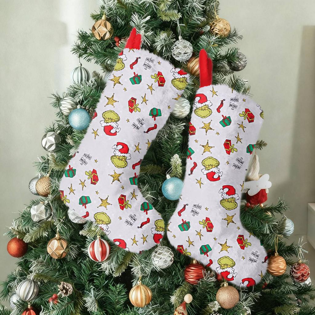 Vánoční punčochy ozdoby vánoční stromek dekorace přívěsky