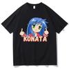 Hot Anime Lucky Star T Shirt Cartoon Konata Izumi Kagami Women Aesthetic Tshirt Unisexga Unisex Print Oversize Tee Shirt