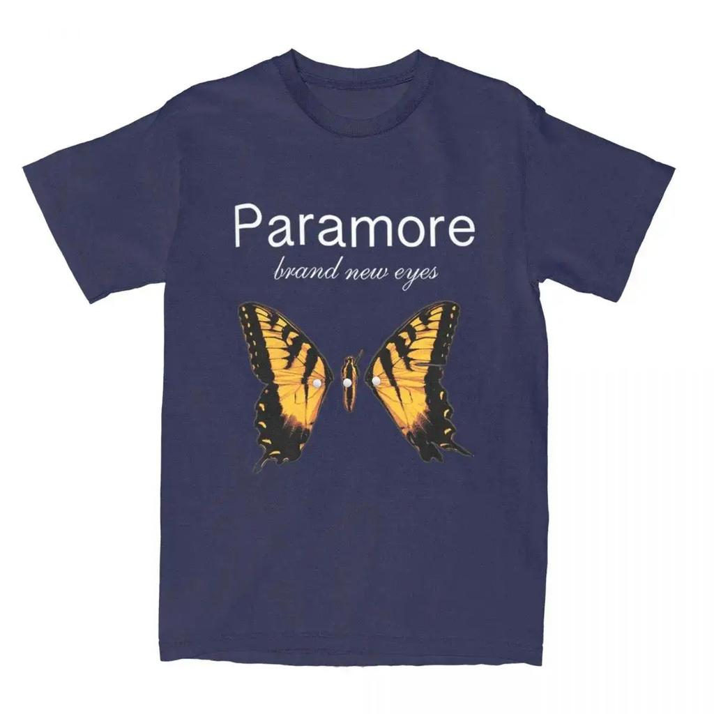 Moda Y2k T-shirt Casual Paramore Logo Farfalla Maglietta Outfit Vintage Magliette in Cotone Tee Abbigliamento Top Stampato in Cotone Unisex