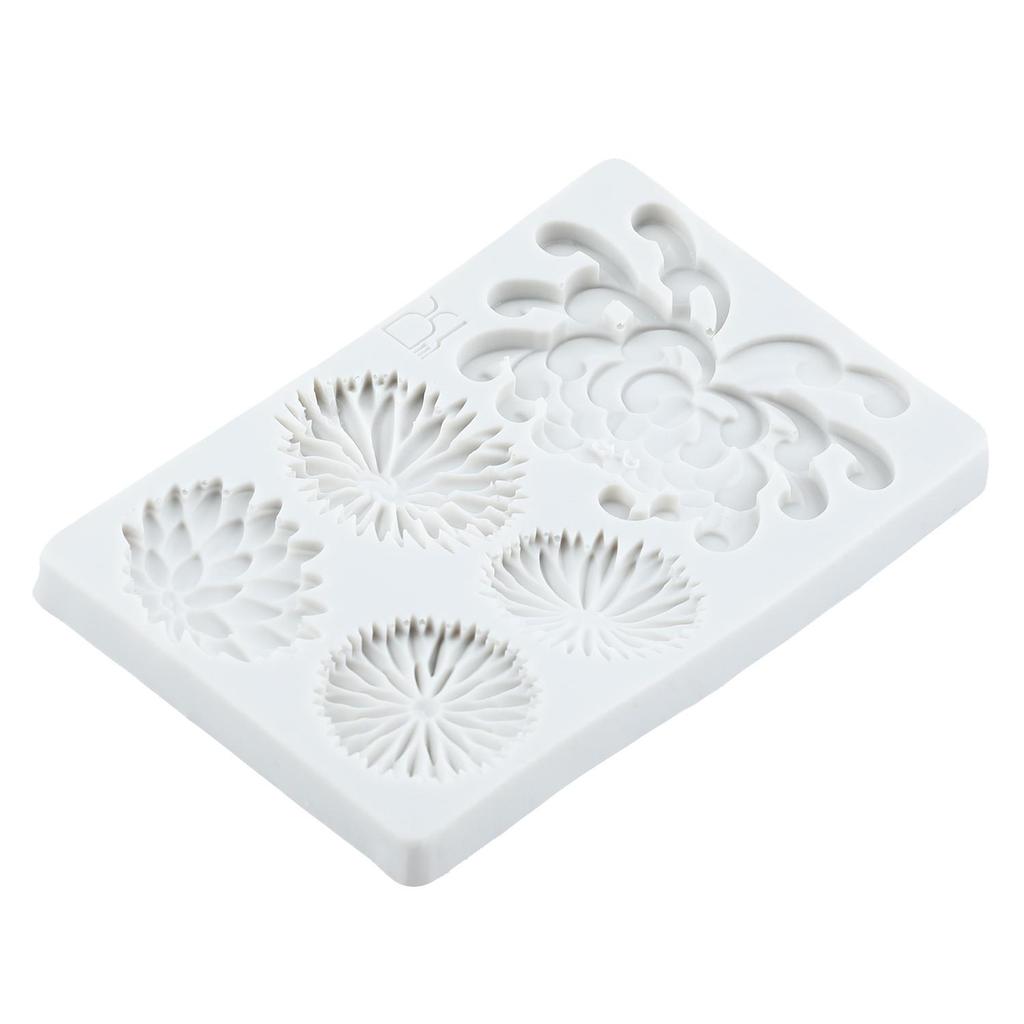 Chrysanthemum Flower Silicone Mold Daisy Flower Fondant Molds Cake Decorating Tools Theme Cake Dessert Decorated Chocolate Candy Mold