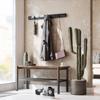 Official Umbra Wall Wall Storage FLIP 2318858040 Hooks, Hanger, Hooks, Wooden, Black, 8-Row HOOK,