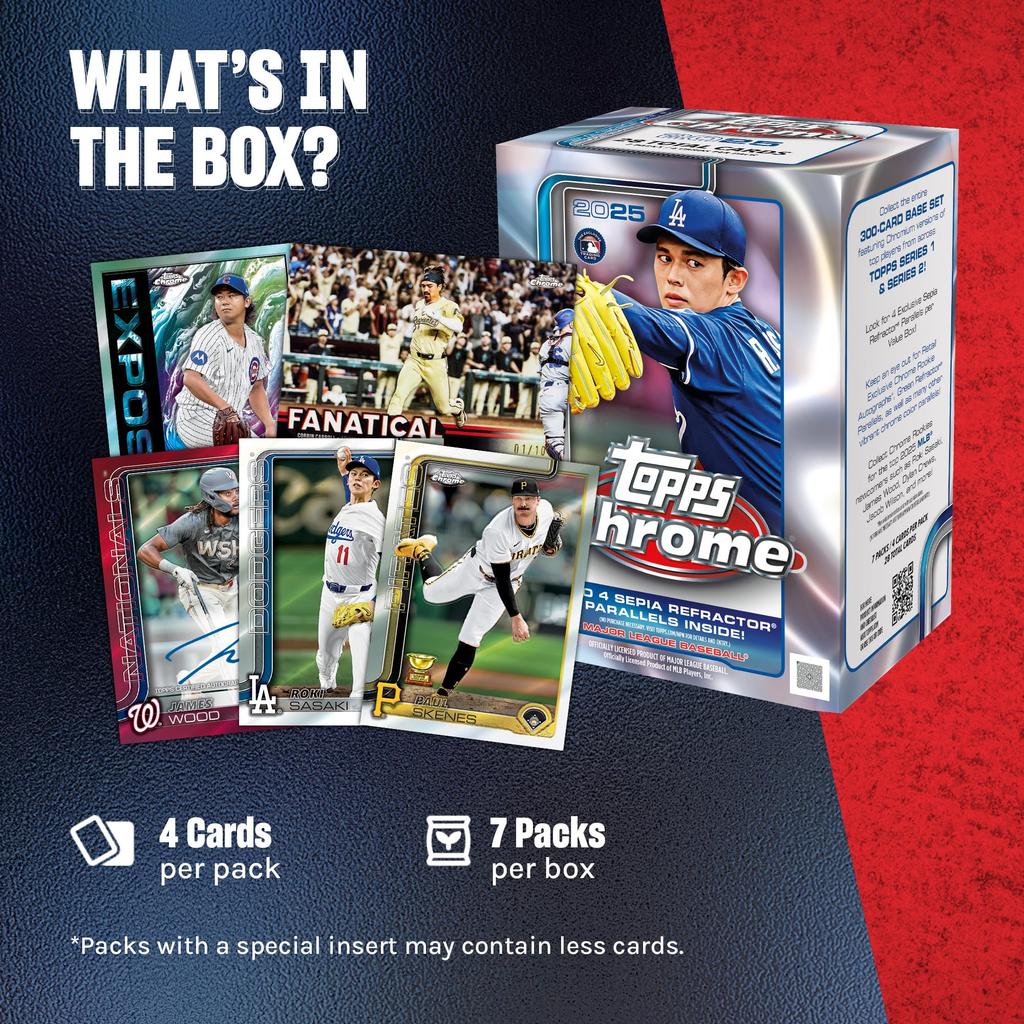 2025 Topps Chrome Baseball VALUE BOX