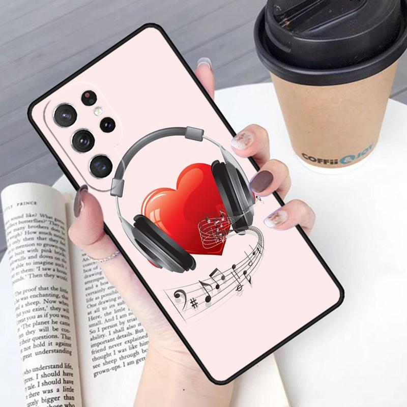 

Musical Music Note phone case Cover For Samsung Galaxy S24 S25 Ultra S21 S22 Ultra S10E Note 10 Plus Note 20 FE S23 Note10 Pro(Plus)