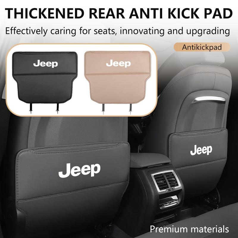 Leather Car Seat Back Anti Child Kick Pad Protector Mat Anti-Dirty Pad Storage Bag For Jeep Cherokee Patriot Liberty Wrangler JK AKY1