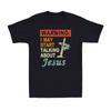 Warning I May Start Talking About Jesus Funny Christian Gift Retro Men's T-Shirt