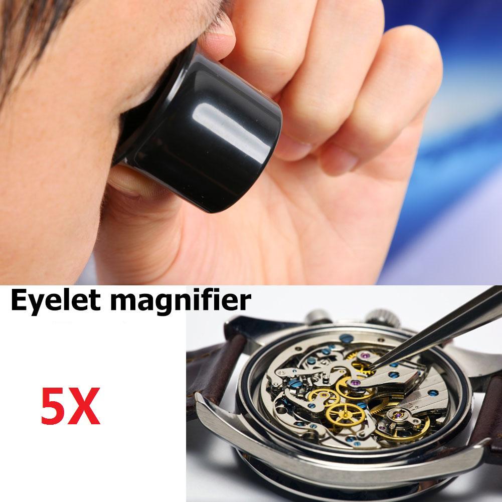 3X 5X 10X 15X 20X Jeweler Watch Magnifier Tool Portable Monocular Magnifying Glass Loupe Lens for Eye Magnifier Len Watchmakers