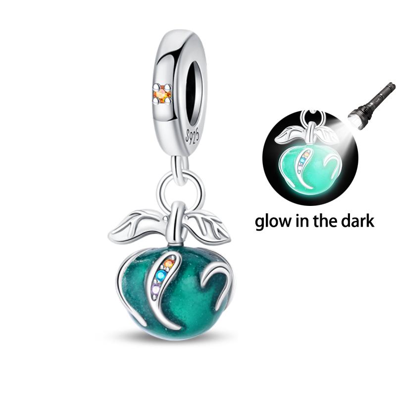 

Copper Luminous Butterfly Blue Whale Elk Firefly Charms Chameleon Pendants Fit Original Bracelets Diy Birthday Jewelry