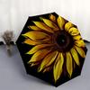 1pc Sunflower Petals Automatic Folding Umbrella, Heavy Duty 8 Rib Iron Frame,  Suitable for Travel, Daily Use, Birthday, Decor Gift  64