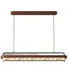 Song Dynasty Zen Chandelier: Retro Fabric, Rectangular Dining Room & Tea Room Light