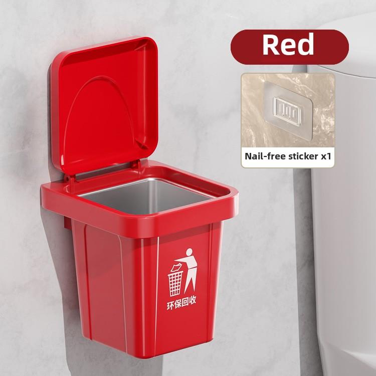 Wall-mounted high-value trash can ashtray household decoration personalized living room creative ornament with cover anti-fly ash smoke