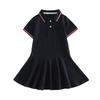 Exquisite Girls' Summer Cotton Polo Dress - Academy Style Princess Dress School Uniform